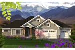 Country House Plan Front of Home - Stacie Shingle Craftsman Home 051D-0800 - Shop House Plans and More