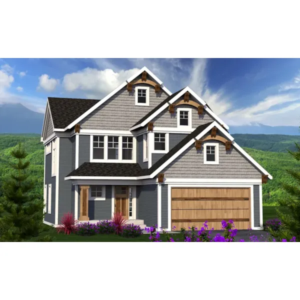 European House Plan Front of Home - Haley Craftsman Farmhouse 051D-0802 - Search House Plans and More