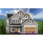 European House Plan Front of Home - Haley Craftsman Farmhouse 051D-0802 - Search House Plans and More