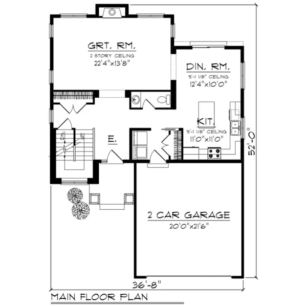 Craftsman House Plan First Floor - Gatland Neoclassical Home 051D-0803 - Search House Plans and More