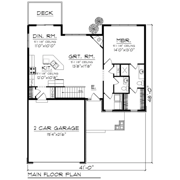 Neoclassical House Plan First Floor - Frances Pass Craftsman Home 051D-0805 - Search House Plans and More