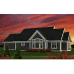 Traditional House Plan Rear Photo 01 - Derby Bend European Ranch Home 051D-0806 - Search House Plans and More