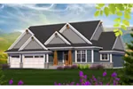 Country House Plan Front of Home - Clover Hill Craftsman Home 051D-0807 - Search House Plans and More