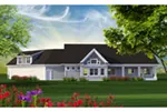 Arts & Crafts House Plan Rear Photo 01 - Clements Path Craftsman Home 051D-0808 - Search House Plans and More