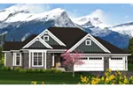 Country House Plan Front of Home - Easton Ridge Craftsman Home 051D-0809 - Search House Plans and More