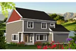 Traditional House Plan Rear Photo 01 - Morrow Lane Shingle Style Home 051D-0810 - Shop House Plans and More