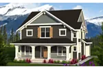 Craftsman House Plan Front of Home - Pennie Country Farmhouse 051D-0811 - Shop House Plans and More