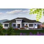 Beach & Coastal House Plan Front of House 051D-0814