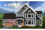 Craftsman House Plan Front of Home - Ashley Chase Craftsman Home 051D-0815 - Search House Plans and More