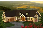 Rustic House Plan Front of Home - Birchwood Craftsman Home 051D-0816 - Search House Plans and More