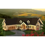 Rustic House Plan Front of Home - Birchwood Craftsman Home 051D-0816 - Search House Plans and More