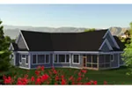 Rustic House Plan Rear Photo 01 - Birchwood Craftsman Home 051D-0816 - Search House Plans and More