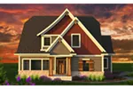 European House Plan Front of Home - Olson Ferry Craftsman Home 051D-0820 - Shop House Plans and More