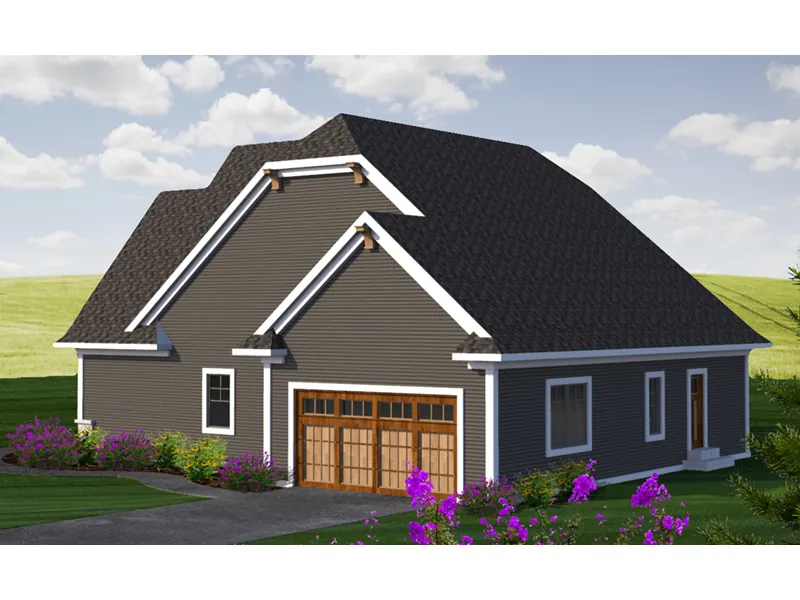 Traditional House Plan Rear Photo 01 - Olson Ferry Craftsman Home 051D-0820 - Shop House Plans and More