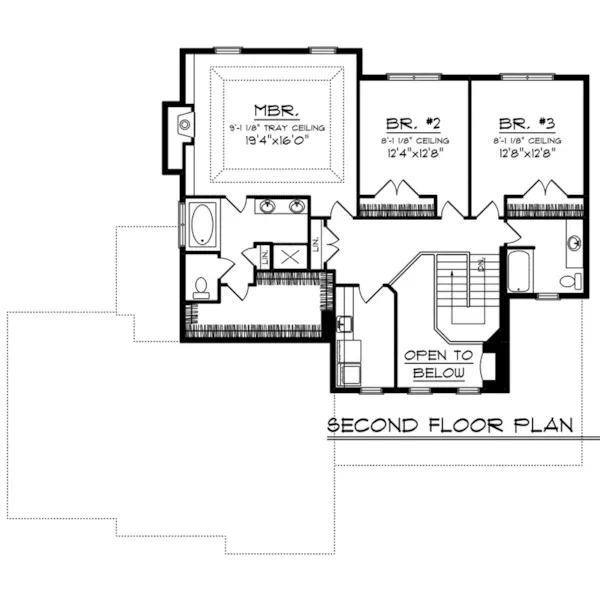 Luxury House Plan Second Floor - Roberts Creek Craftsman Home 051D-0821 - Shop House Plans and More