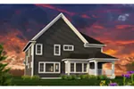 Arts & Crafts House Plan Rear Photo 01 - Hines Park Craftsman Home 051D-0822 - Search House Plans and More