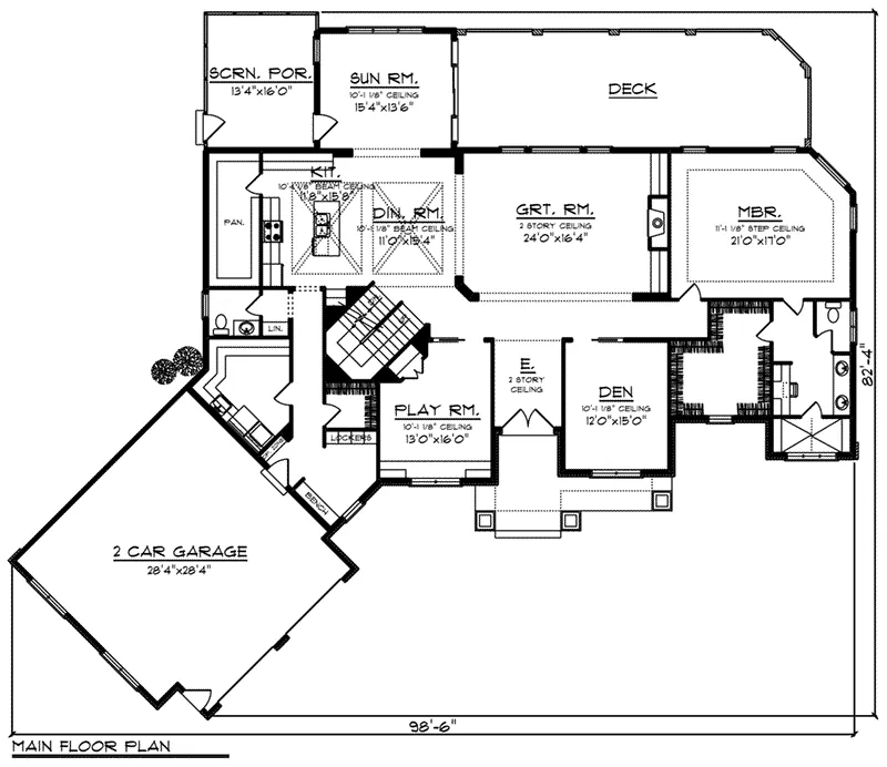 Craftsman House Plan First Floor - Carsyn Valley Luxury Home 051D-0824 - Search House Plans and More