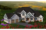 Craftsman House Plan Front of Home - Carsyn Valley Luxury Home 051D-0824 - Search House Plans and More