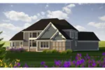 Craftsman House Plan Rear Photo 01 - Carsyn Valley Luxury Home 051D-0824 - Search House Plans and More