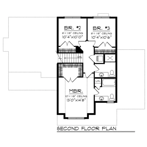 Rustic House Plan Second Floor - Garren Craftsman Home 051D-0827 - Search House Plans and More