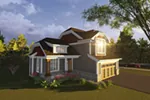Craftsman House Plan Front of Home - Garren Craftsman Home 051D-0827 - Search House Plans and More