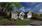 Ranch House Plan Front of Home - Graham Mill Ranch Home 051D-0828 - Search House Plans and More