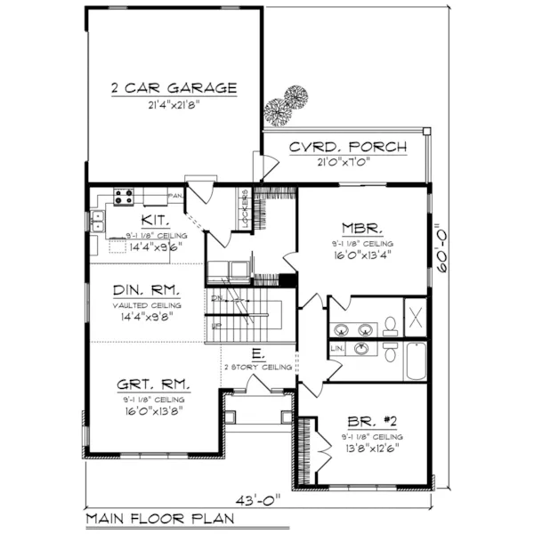 Craftsman House Plan First Floor - Maribel European Home 051D-0833 - Shop House Plans and More