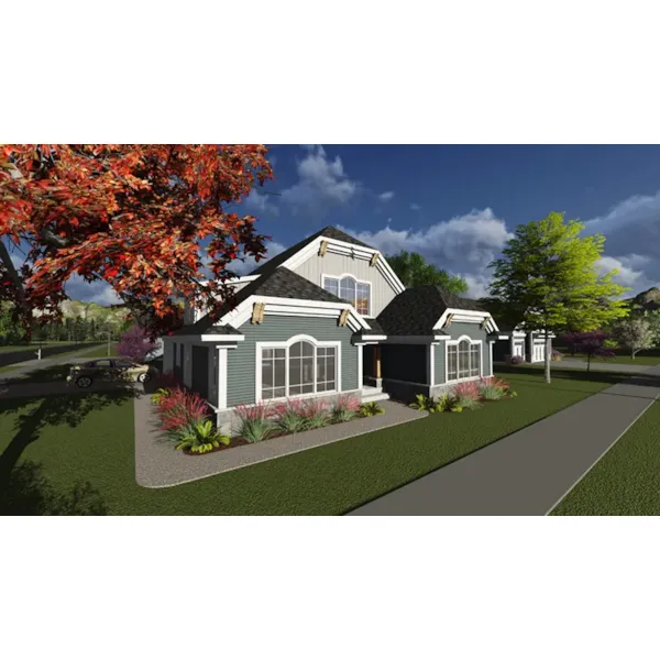 Craftsman House Plan Front of Home - Maribel European Home 051D-0833 - Shop House Plans and More