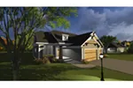 Prairie House Plan Front of Home - Norstead Craftsman Home 051D-0834 - Shop House Plans and More