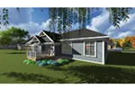 Prairie House Plan Rear Photo 01 - Percy Arts & Crafts Ranch Home 051D-0835 - Shop House Plans and More