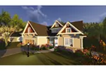 Arts & Crafts House Plan Front of Home - Decker Lane Craftsman Home 051D-0842 - Search House Plans and More