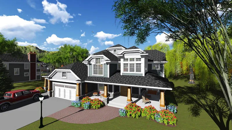 Luxury House Plan Front of Home - Mosby Place Luxury Home 051D-0846 - Shop House Plans and More