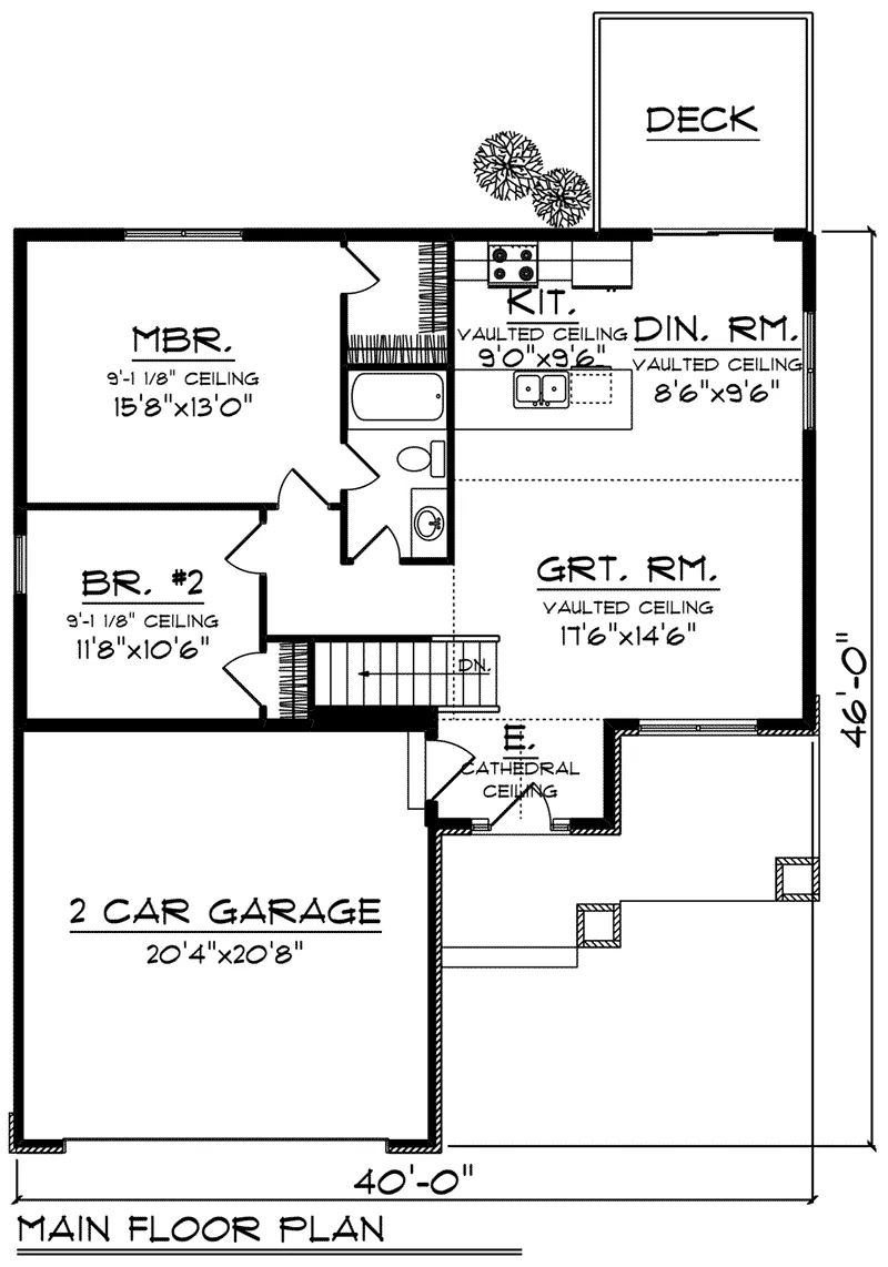 Craftsman House Plan First Floor - Olson Lane Craftsman Home 051D-0847 - Shop House Plans and More