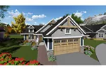 Ranch House Plan Front of Home - Sommers Craftsman Cottage Home 051D-0848 - Shop House Plans and More