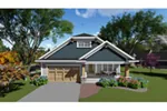 Craftsman House Plan Front of Home - Riverdell Craftsman Home 051D-0855 - Shop House Plans and More