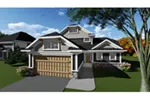 Craftsman House Plan Front of Home - Springwater Craftsman Home 051D-0856 - Shop House Plans and More