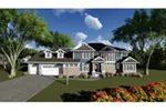 Craftsman House Plan Front of Home - Abbey Bend Craftsman Home 051D-0877 - Search House Plans and More