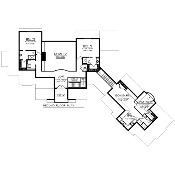 Craftsman House Plan Second Floor - Barberry Luxury Craftsman Home 051D-0878 - Search House Plans and More