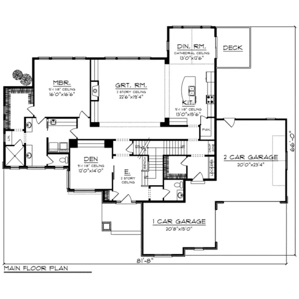 Craftsman House Plan First Floor - Carleigh Hill Luxury Craftsman Home 051D-0881 - Search House Plans and More