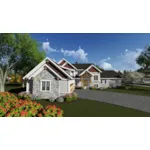 Craftsman House Plan Front of Home - Elmhaven Rustic Ranch Home 051D-0882 - Search House Plans and More