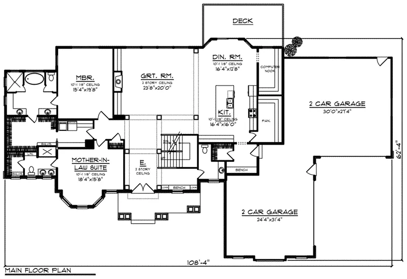 Craftsman House Plan First Floor - Harmony Haven Luxury Home 051D-0885 - Search House Plans and More
