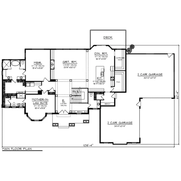 Craftsman House Plan First Floor - Harmony Haven Luxury Home 051D-0885 - Search House Plans and More