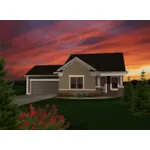 Ranch House Plan Front of Home - Merrimac Ranch Home 051D-0892 - Shop House Plans and More