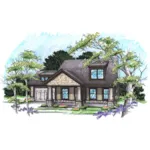 Ranch House Plan Front of Home - Aaron Woods Rustic Home 051D-0895 - Search House Plans and More