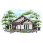 Ranch House Plan Front of Home - Allie Creek Shingle Home 051D-0896 - Search House Plans and More