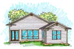 Craftsman House Plan Rear Photo 01 - Hankins Craftsman Ranch Home 051D-0899 - Search House Plans and More