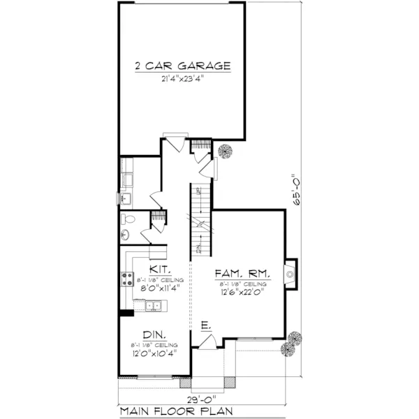 Traditional House Plan First Floor - Olwen English Tudor Home 051D-0903 - Shop House Plans and More