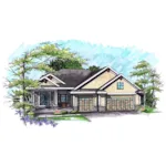 Ranch House Plan Front of Home - Stonewood Bend Ranch Home 051D-0905 - Shop House Plans and More