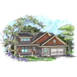 Craftsman House Plan Front of House 051D-0908