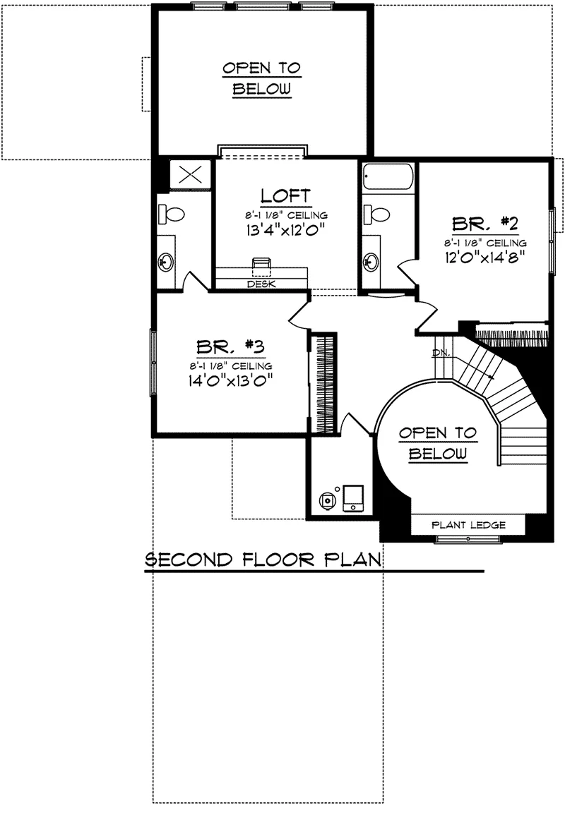 Ranch House Plan Second Floor - Radford Way Traditional Home 051D-0909 - Shop House Plans and More